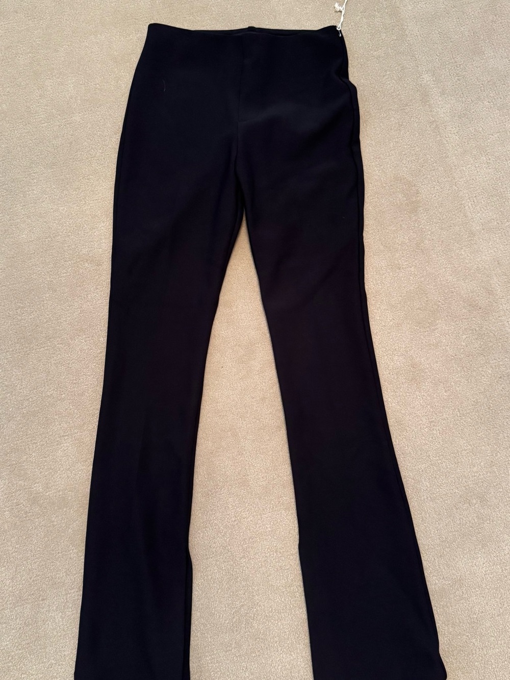 Fifteen Twenty Black Boot Cut Split Hem Pants